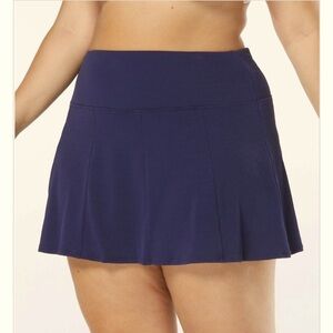 Beach House Swim Plus Size Olivia Princess Seam Skort -Midnight Blue Skirt, 18W